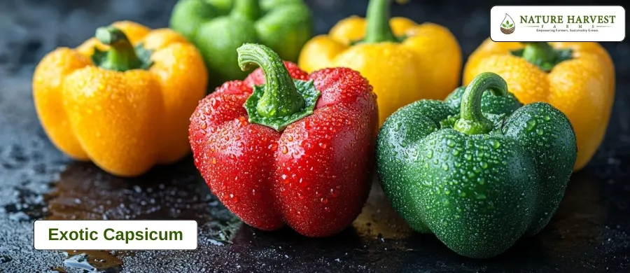 exotic capsicum vegetables